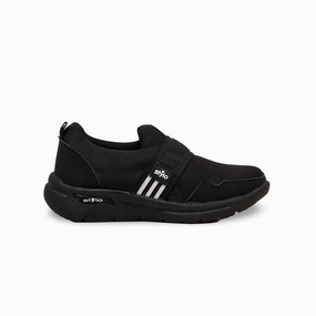 Boys Black Casual Canvas KD2327 Leather Shoes For Casual Wear