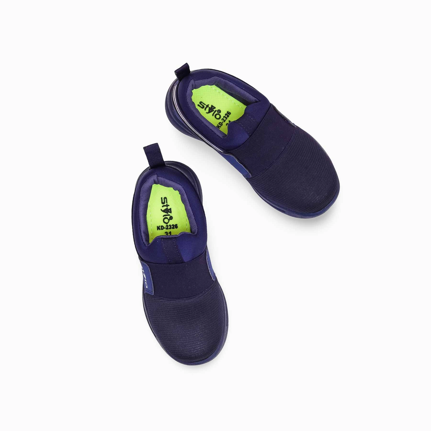 Boys Navy Casual Canvas KD2326 Mesh Shoes Casual