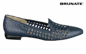 Loafers Rubber Sole Br Grid Blue