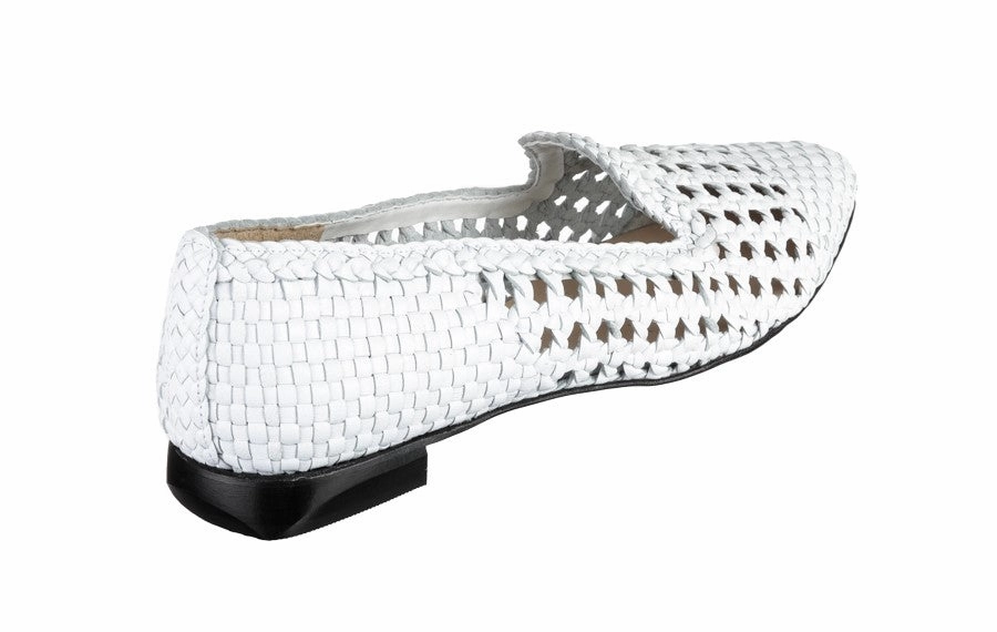 Br Grid White Pewter Loafers