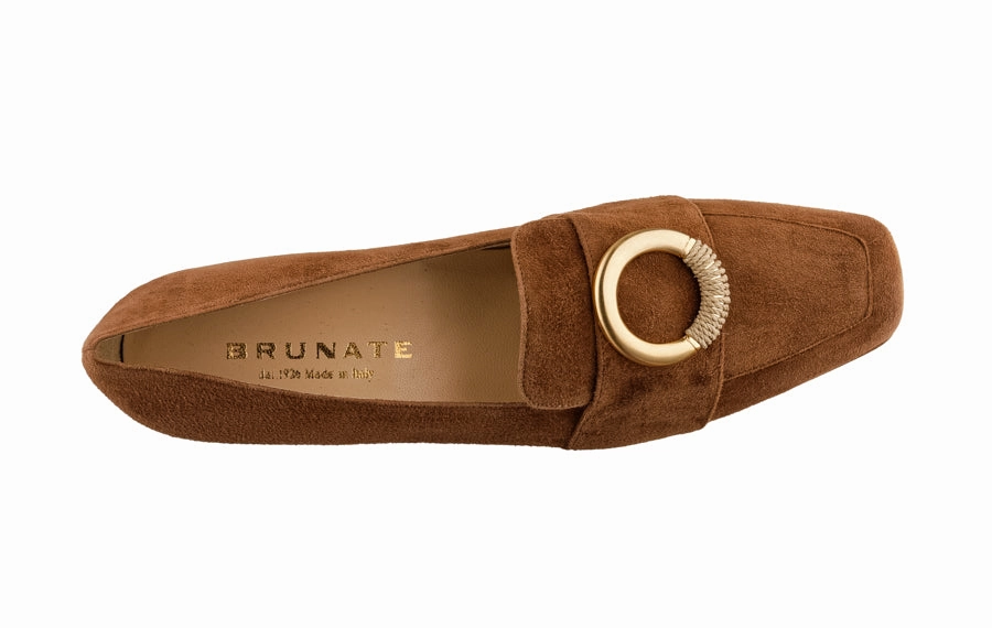 Br Poshmoc Tan Suede Tuxedo Loafers