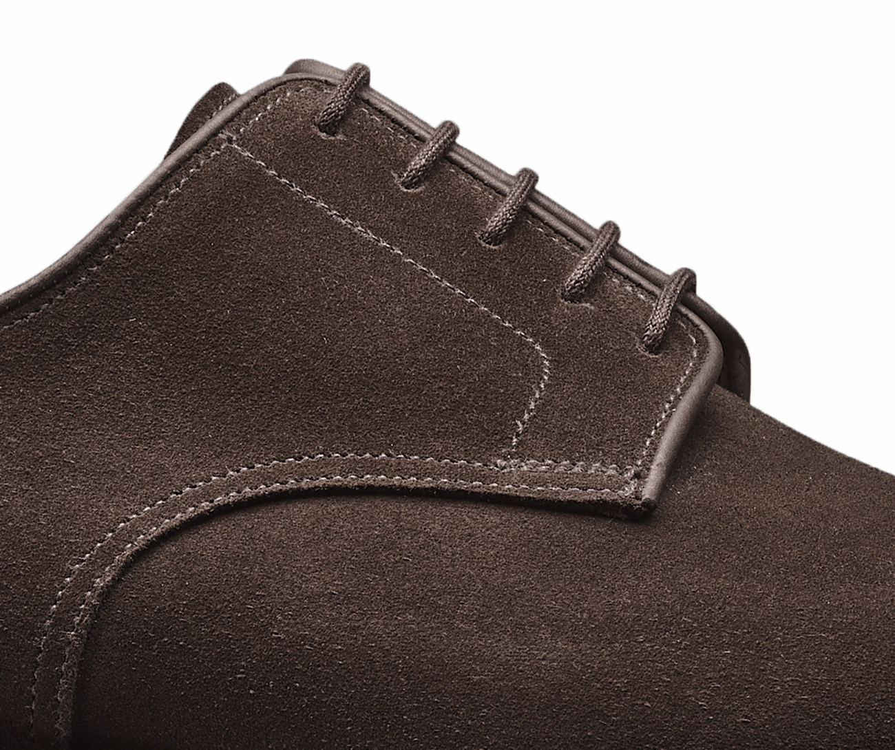 Bradford Dark Oak Suede (E Fitting) Laced Up Shoes
