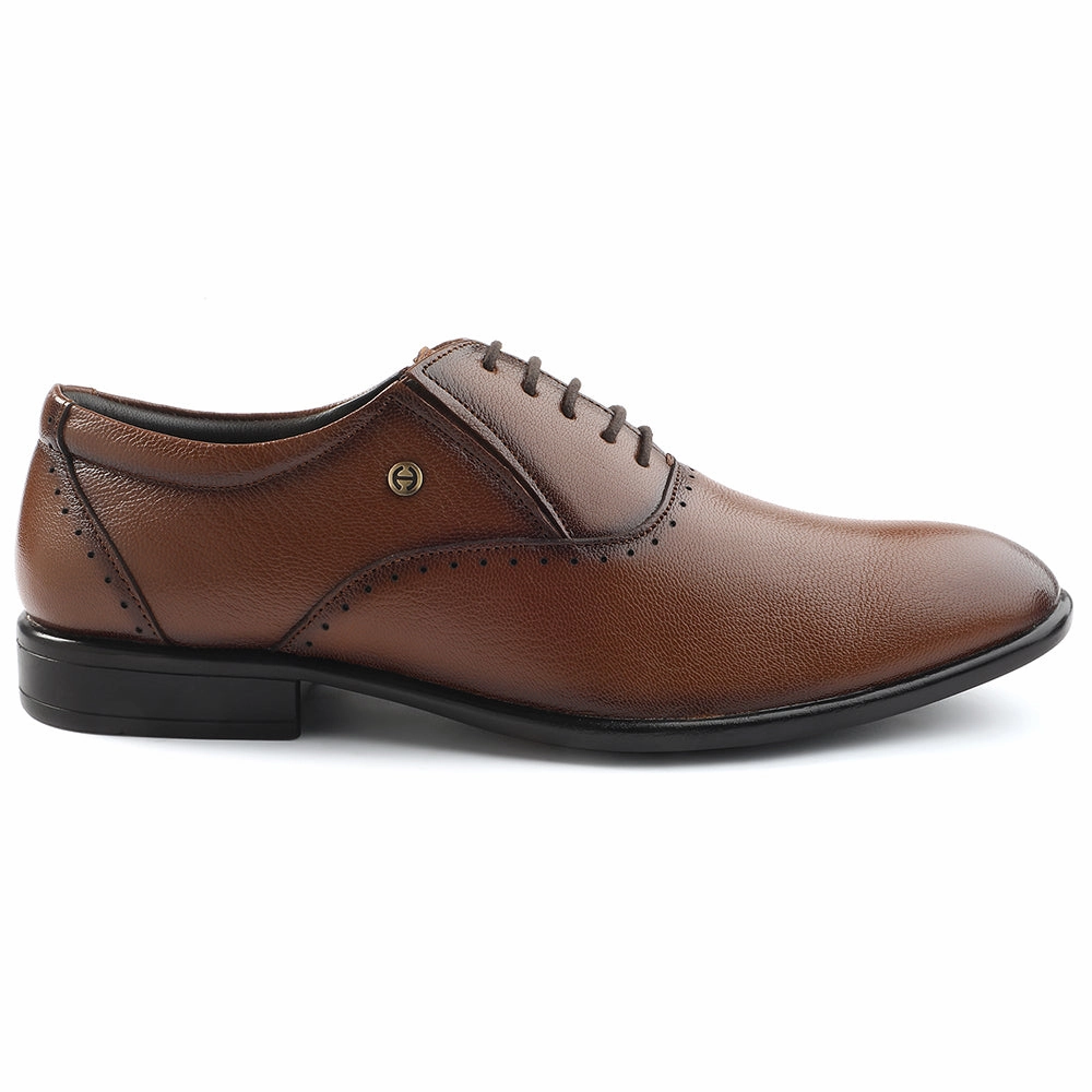 Healers Tan Formal Lacing Oxford Shoes For Men U993-18 By Liberty Oxford Business Shoes