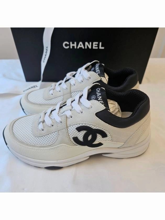 Tennis Shoes Discount Online CC Logo Suede Tennis Low Top Sneakers Black Chanel