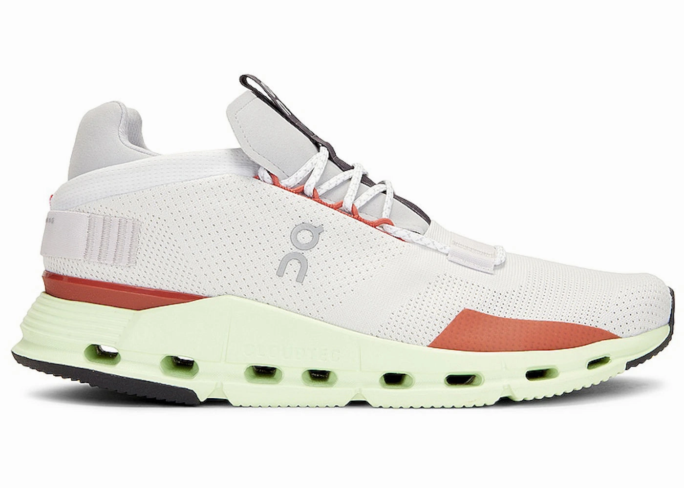 Wide Foot Running Shoes On Running Cloudnova White Limelight