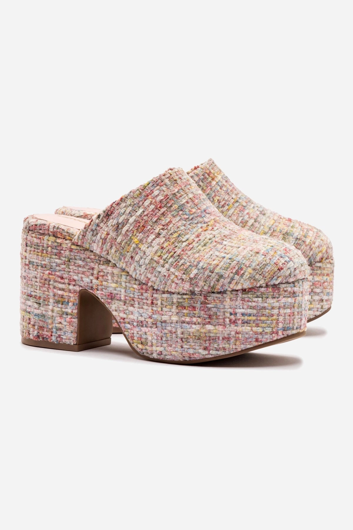 Miso Platform Clog In Tulip Velvet Esprit Mary Jane Shoes