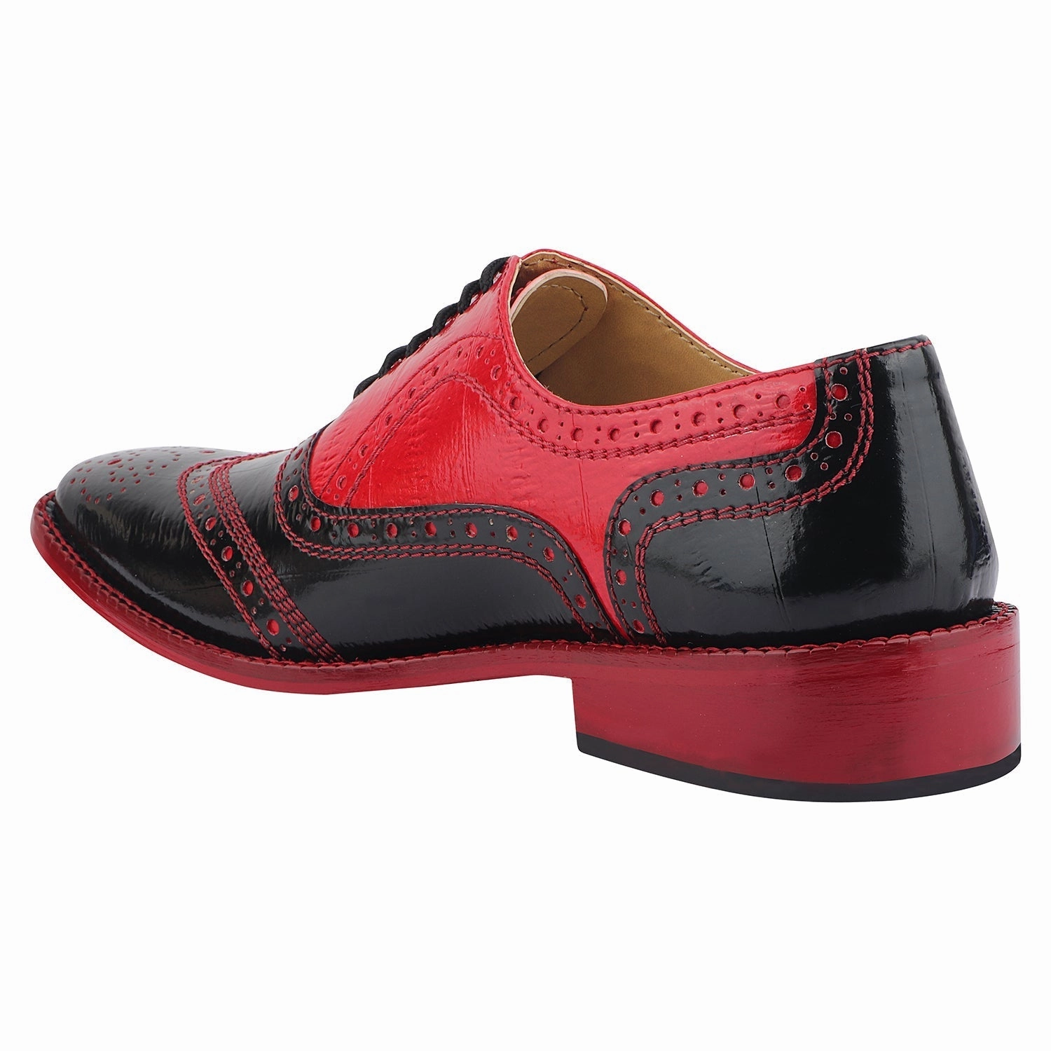 Classic T-strap Platform Mid-heel Square Toe Oxfords Dress Shoes Tremont Genuine Leather Oxford Style Brogue Dress Shoes