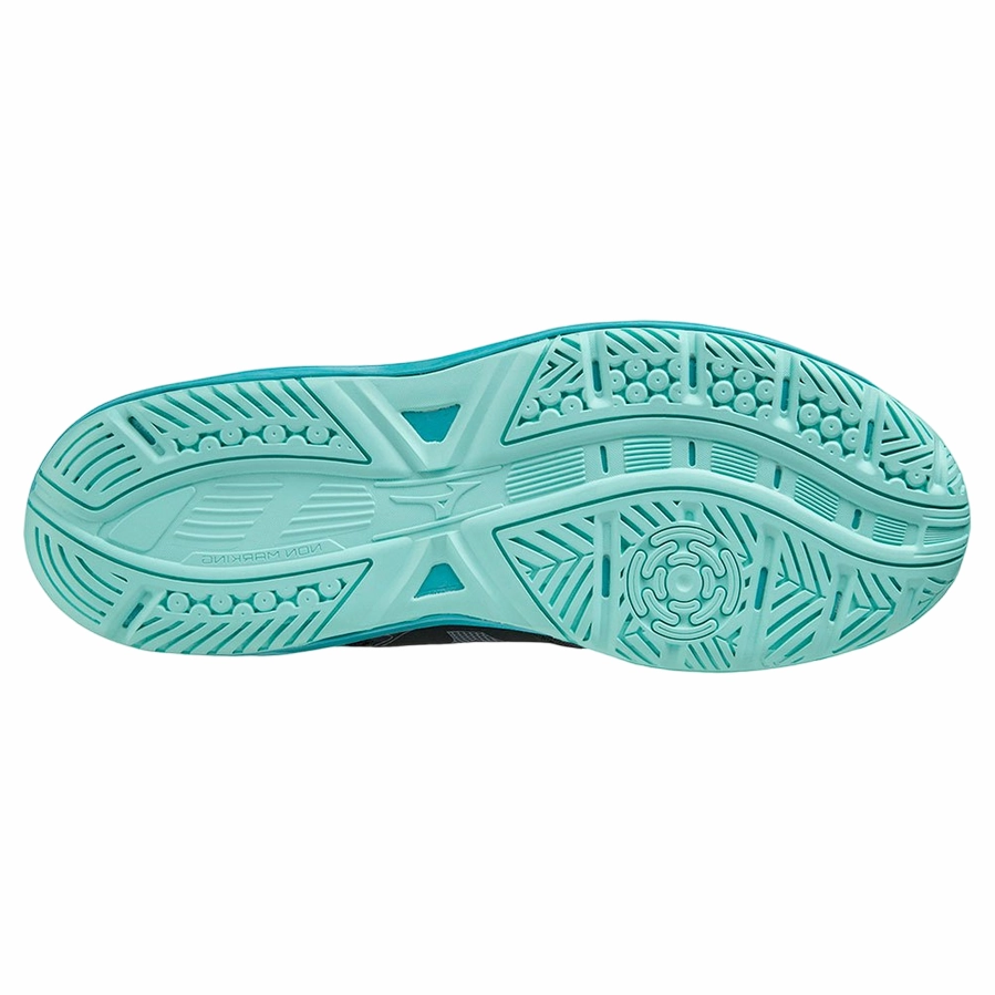 Mizuno scarpa da tennis da uomo Break Shot 4 AC 61GA234012 blu turchese Sparkle Tennis Shoe