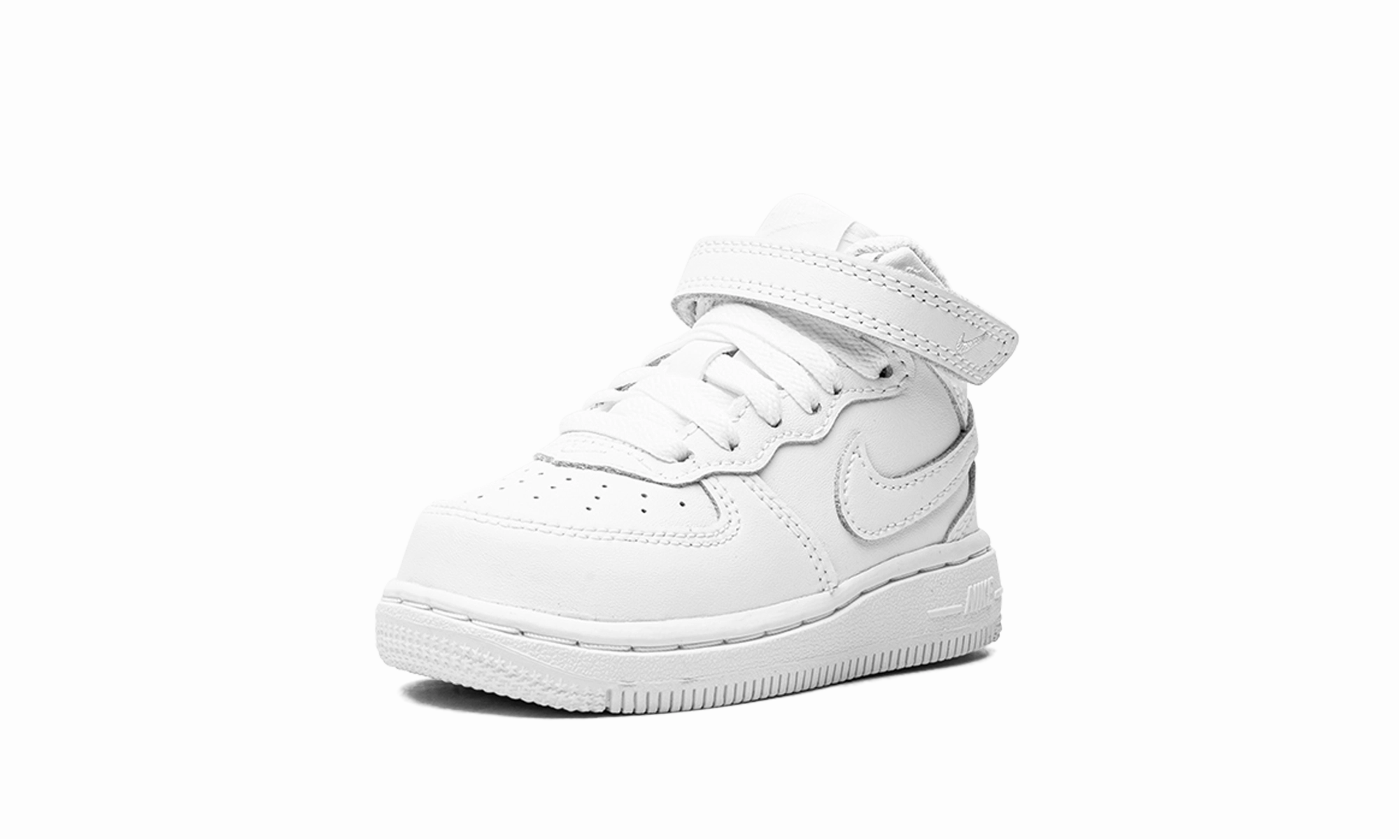 Air Force 1 Mid TD "White on White" Auto Lacing Basketball Shoes
