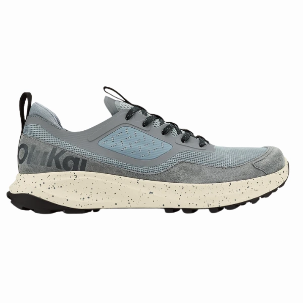 Olukai Men's Makiki Grey Trail Running Shoes Ice