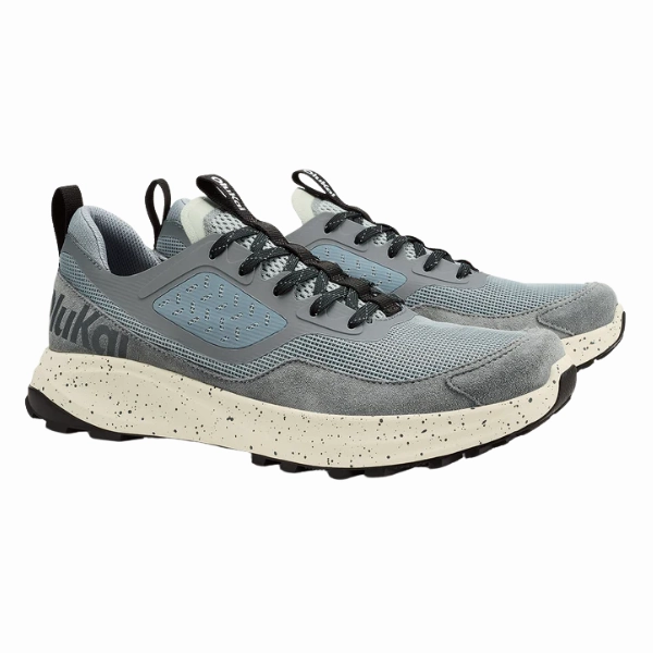 Olukai Men's Makiki Grey Kiger 9 Trail Running Shoes