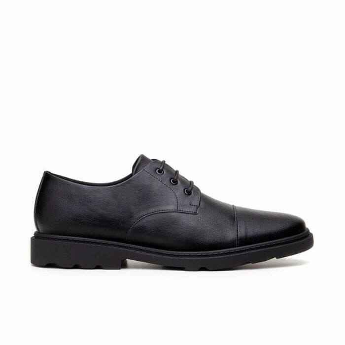 Matt Derby Lace-up Casual Dress Shoe 'Work Derby' Unisex Derby vegan shoes by Ahimsa - black
