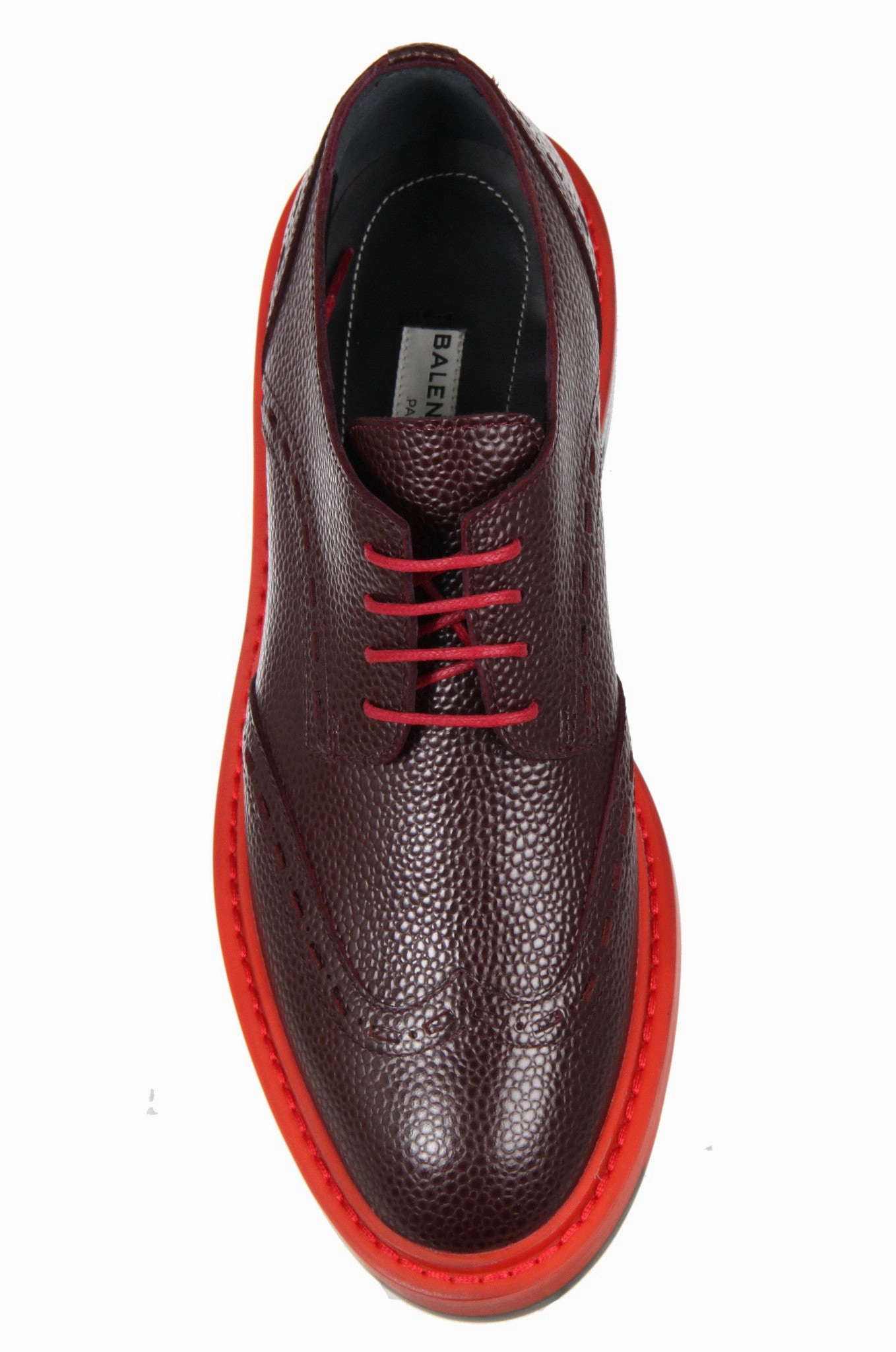 Brogue Bi-Colour Caviar Grain, Cherry Dior Oxford