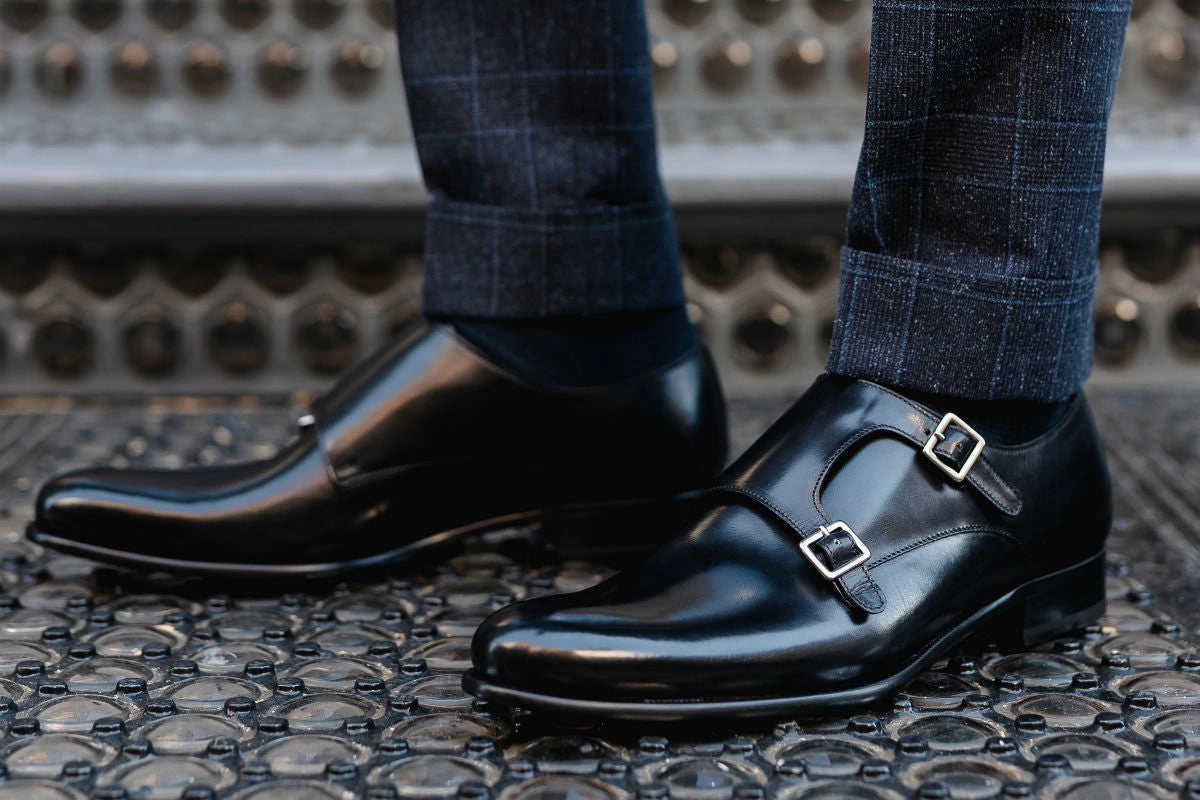 Church Grafton Brogue The Poitier Double Monk Strap - Nero