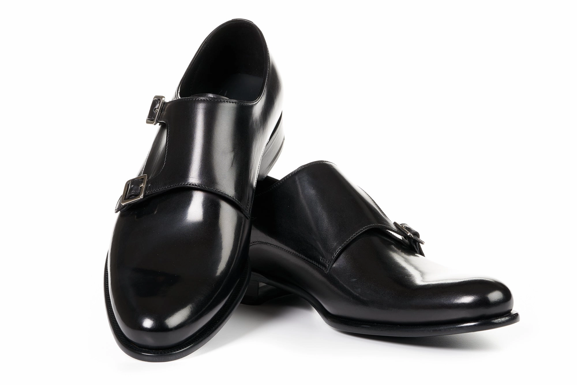The Poitier Double Monk Strap - Nero High Top Brogues
