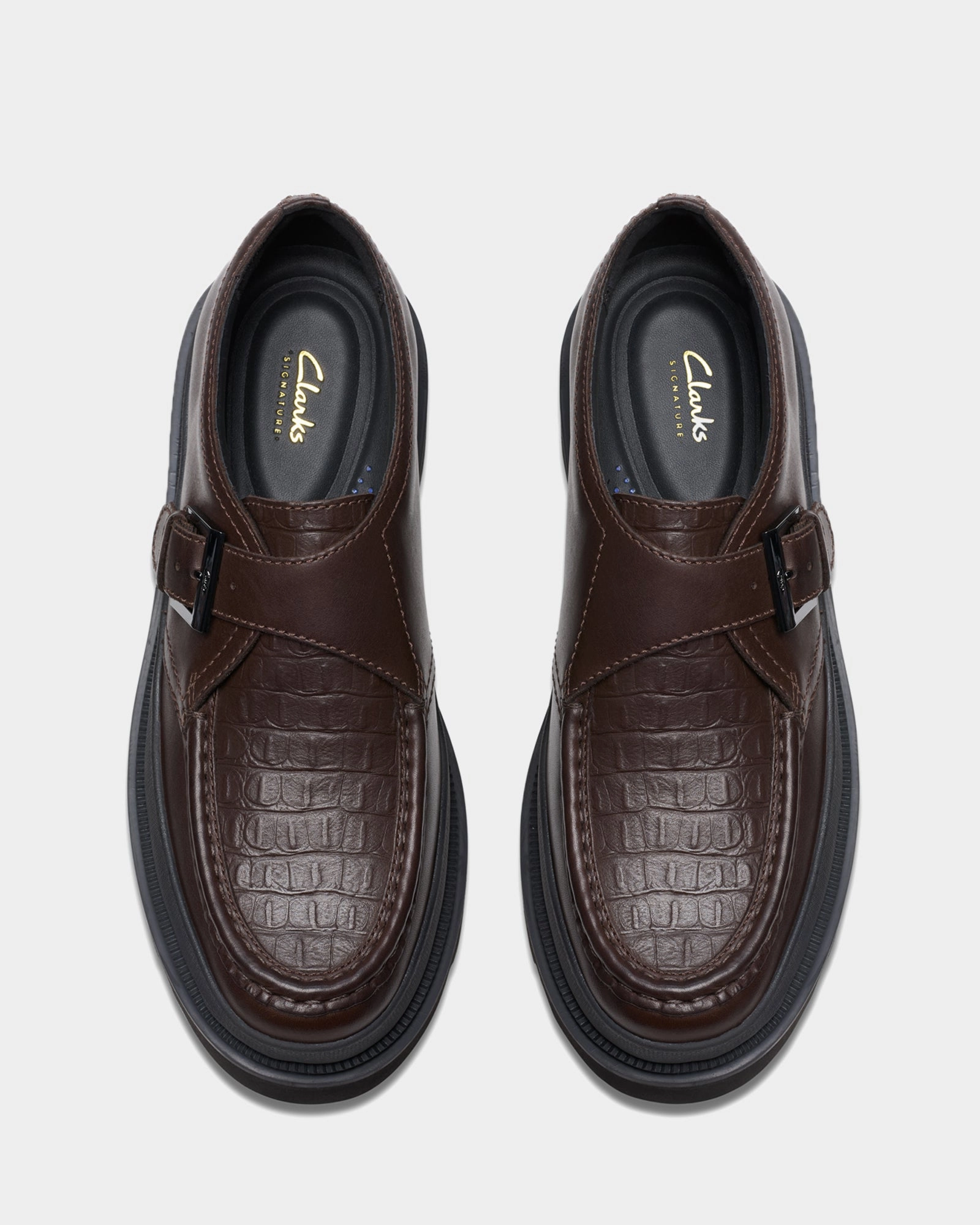 Oxford Or Brogues Badell Monk Brown Croc Leather