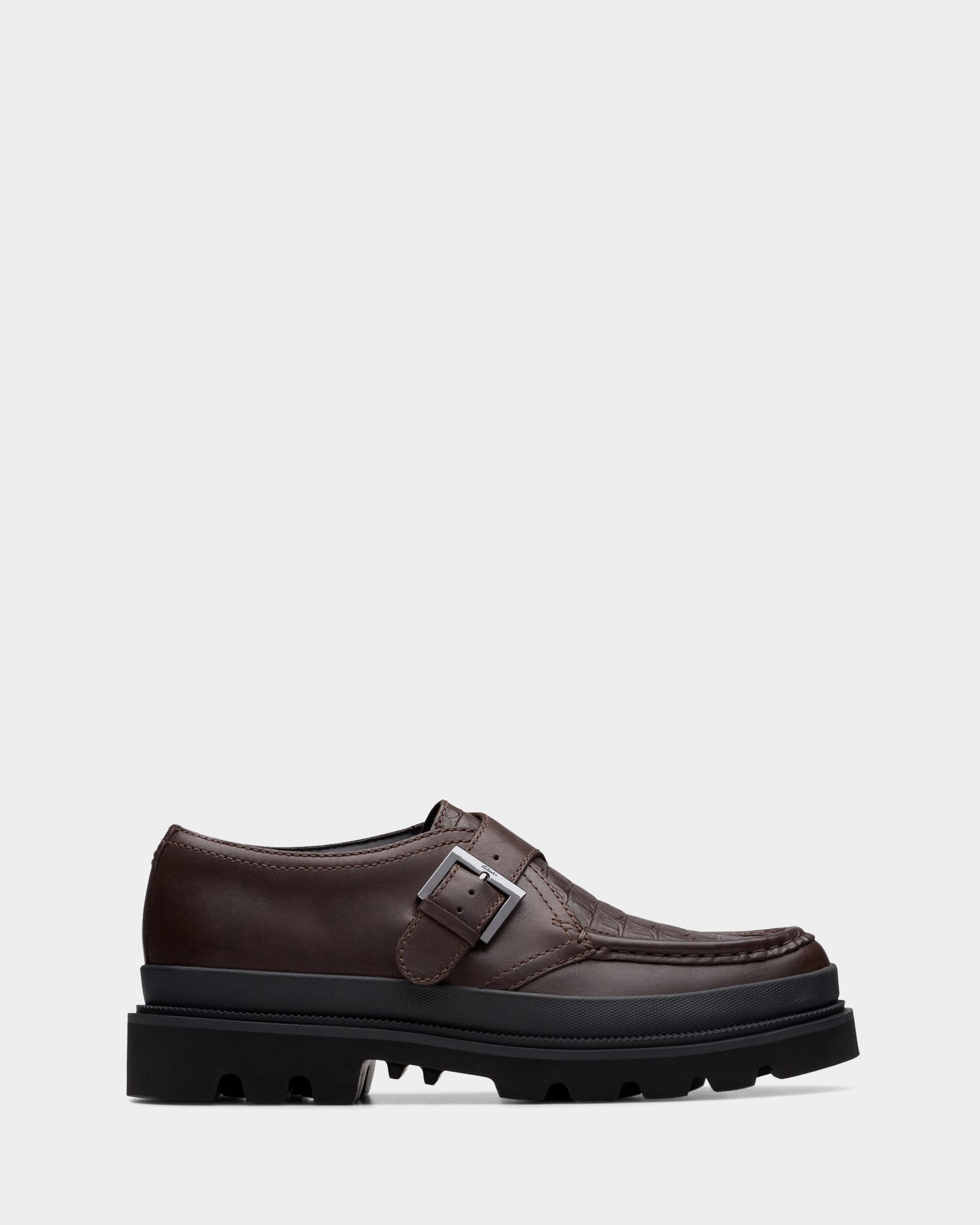 Badell Monk Brown Croc Leather Full Wing Brogue