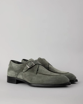 Brogue Ce Parma Suede Monk Strap Shoe