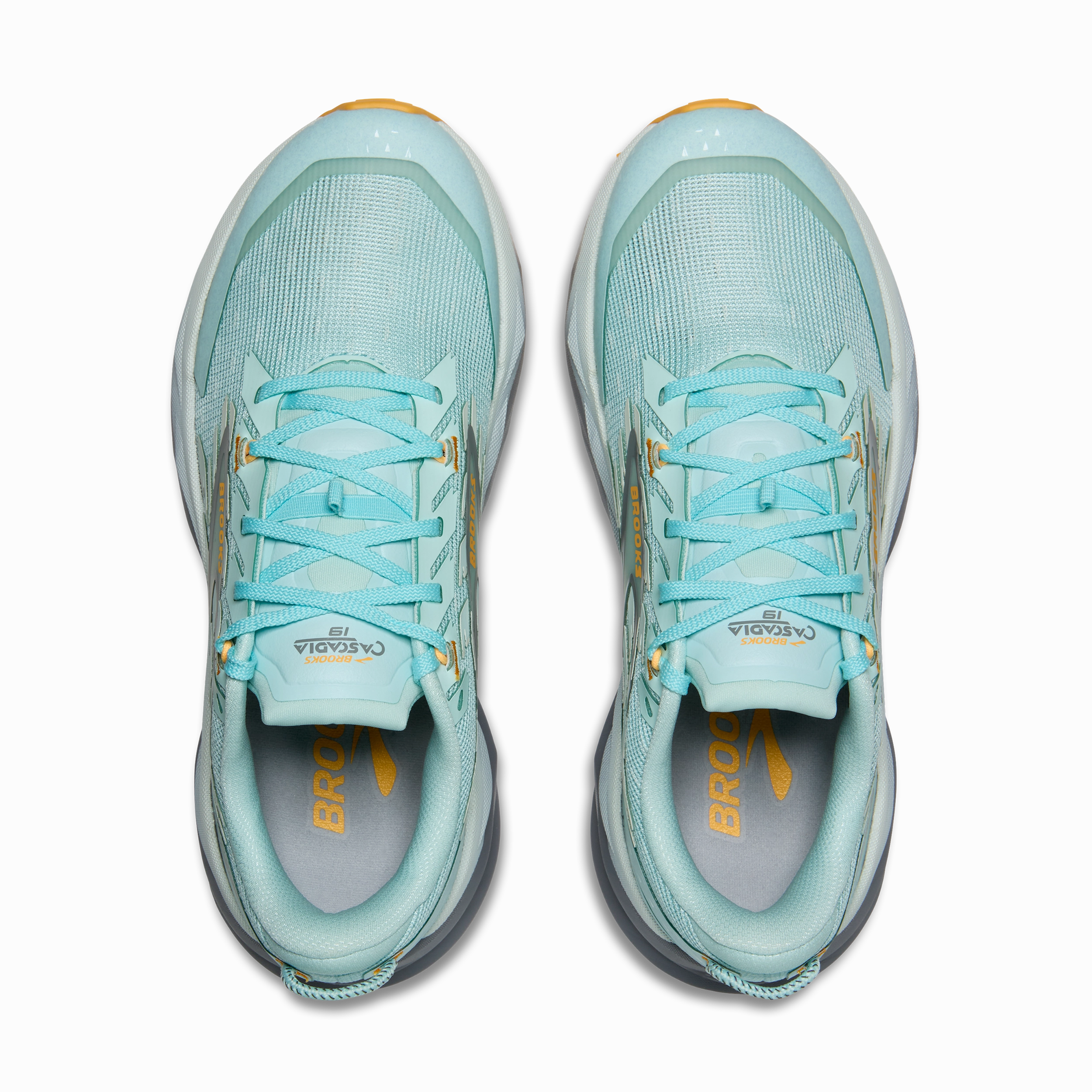 Brooks Cascadia 19 | Clearwater / Primer Grey | Womens Trail Running Shoes For Underpronators