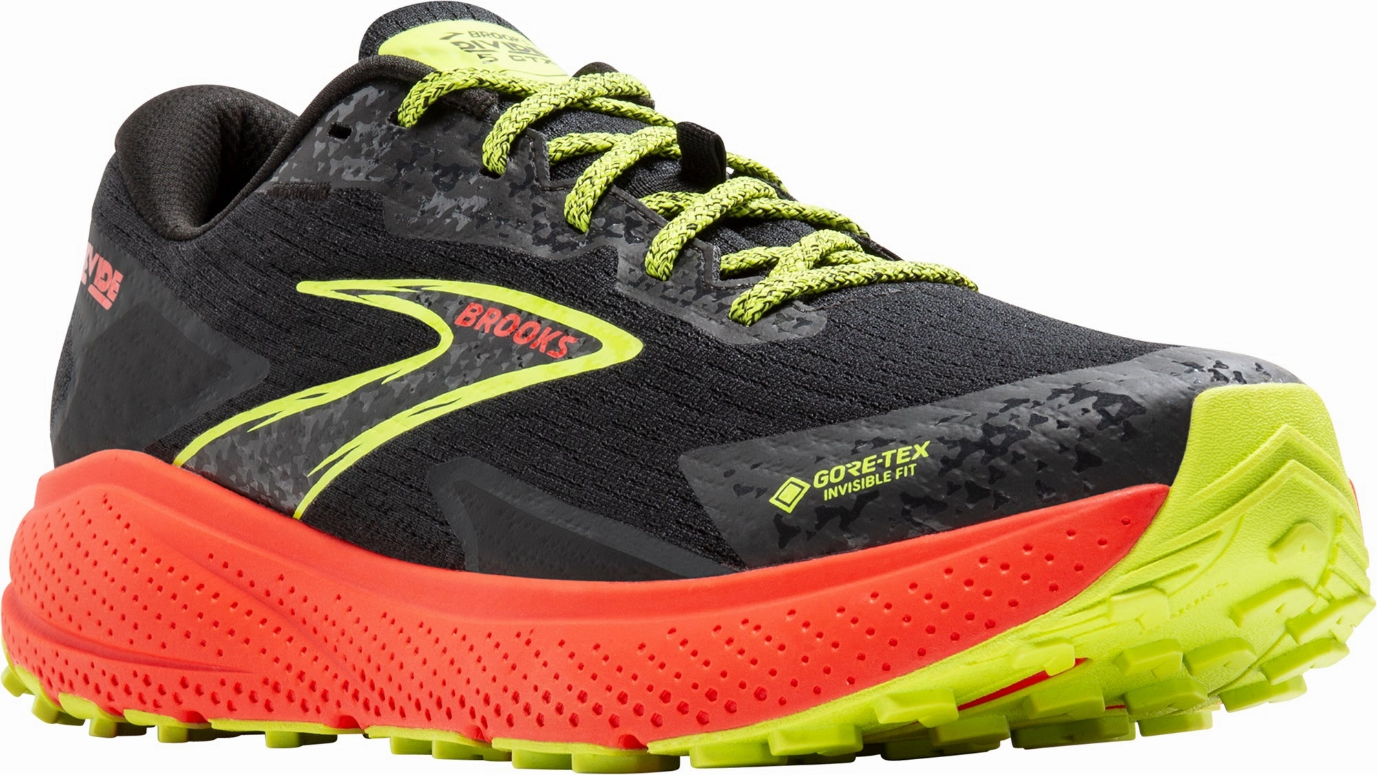 Fresh Foam Hierro Trail-running Shoes Brooks Divide 5 GORE-TEX Mens Trail Running Shoes - Black