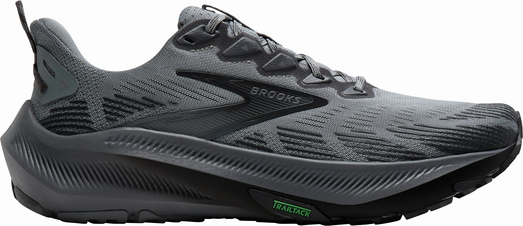 Brooks Ghost Trail Mens Running Shoes - Grey Hiking Or Trail Running Shoes