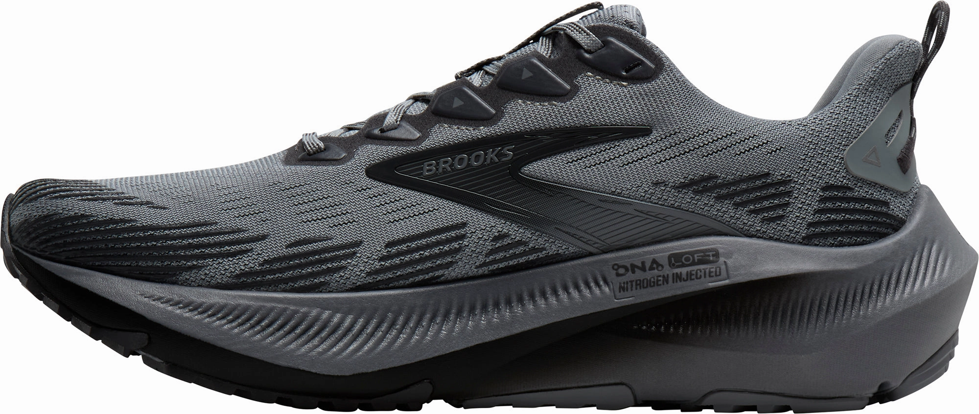 Trailing Shoe Slurry Spreading Brooks Ghost Trail Mens Running Shoes - Grey
