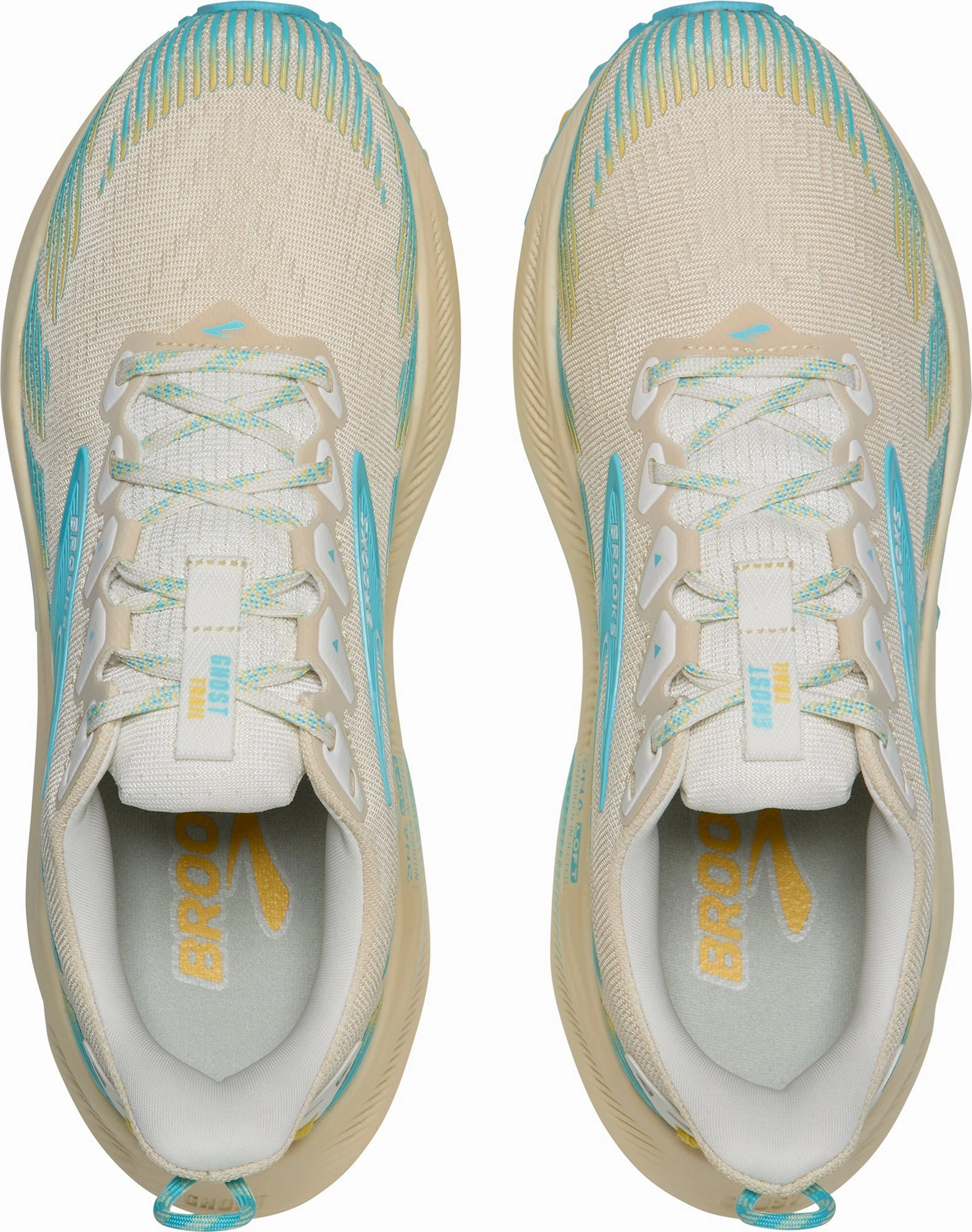 Brooks Ghost Trail Womens Running Shoes - Cream 510 Trail Cross Shoes