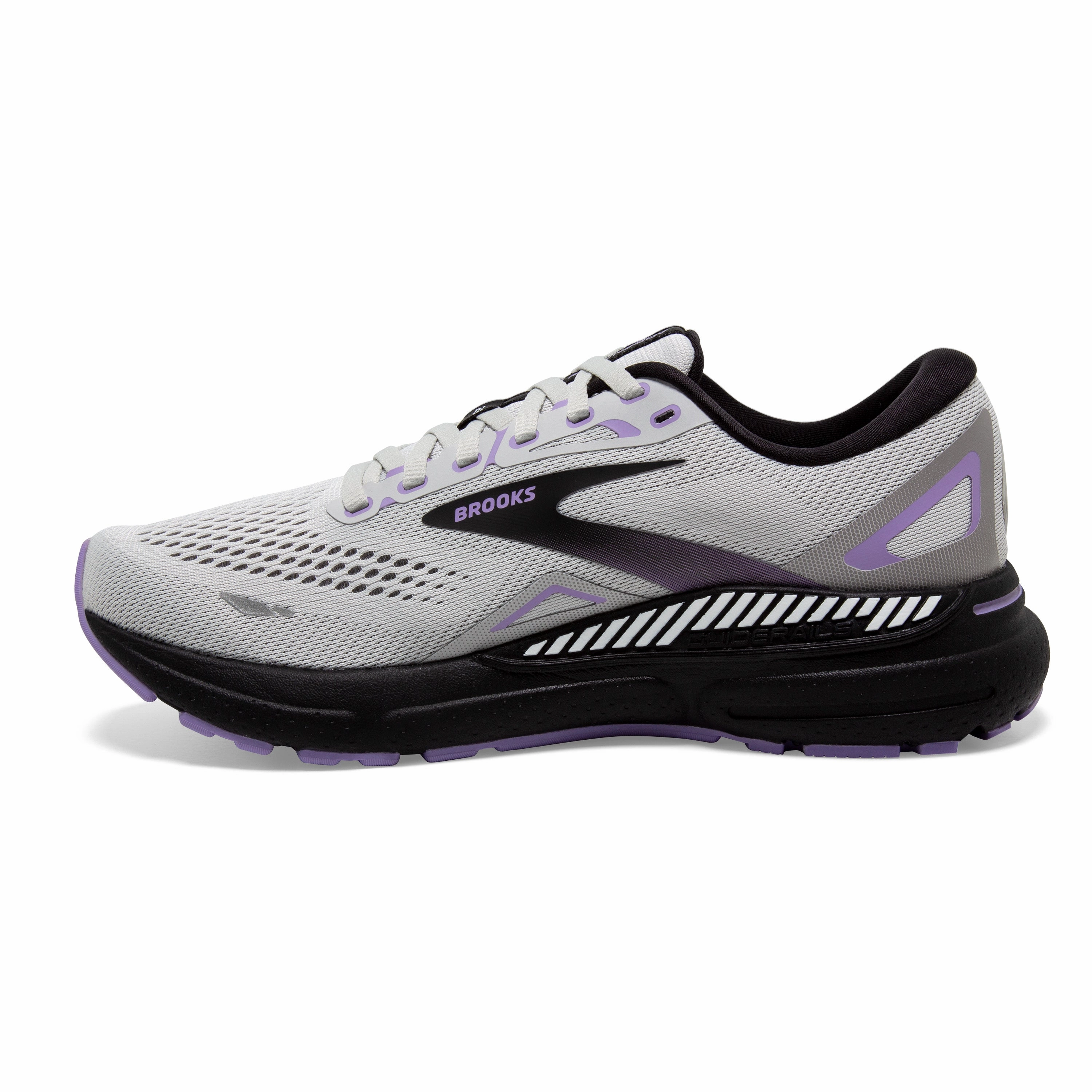 Running Shoes List BROOKS WOMEN'S ADRENALINE GTS 23 - GREY/BLACK/PURPLE