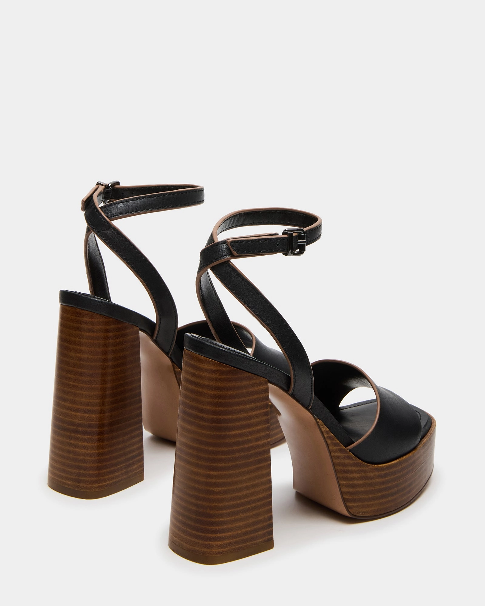 Bee Happy Mary Jane Shoes FLORIA BLACK LEATHER