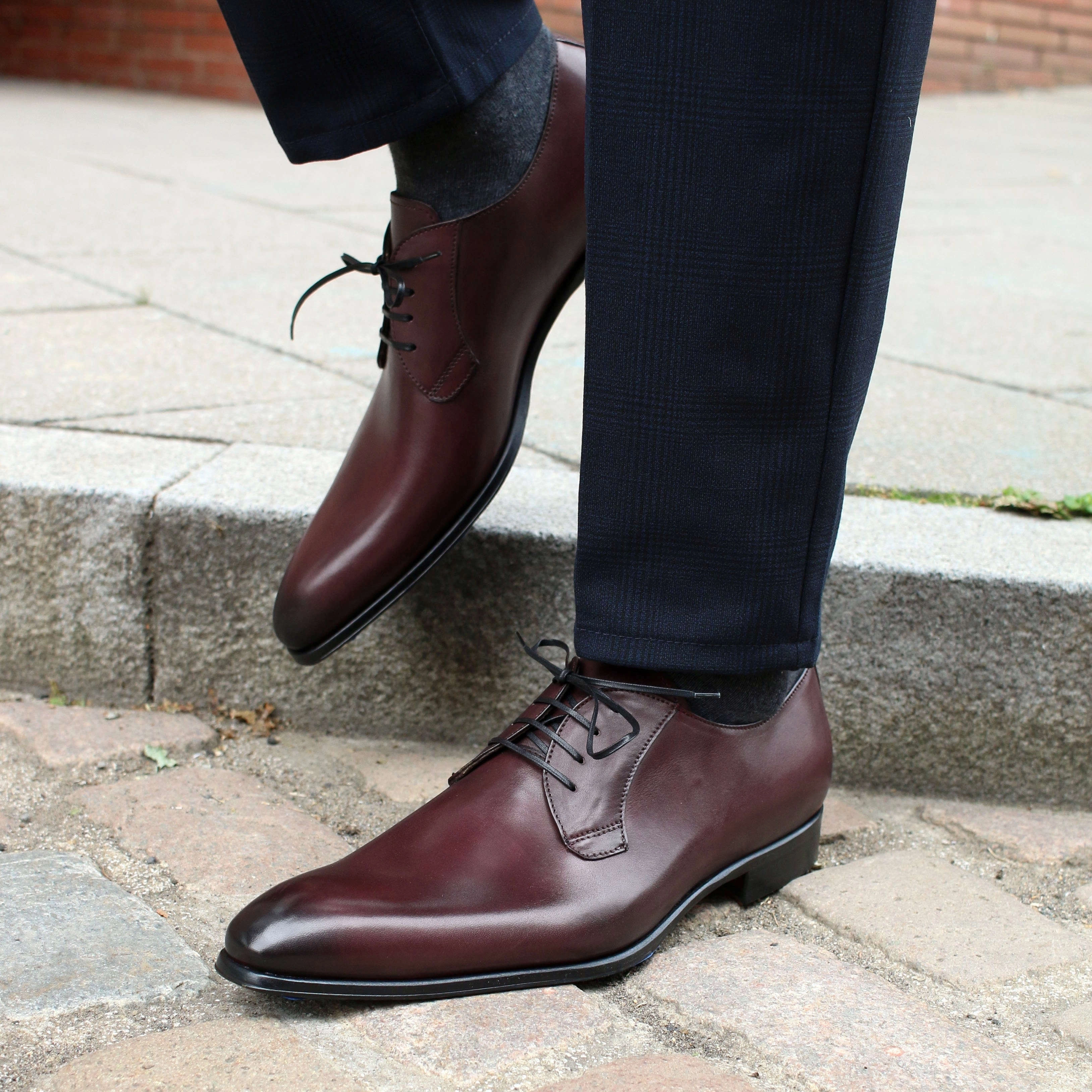 Buckingham Derby Blucher Oxblood Lace-up Stacy Adams Shoes