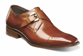 25110-257 I STACY ADAMS KIMBALL I SADDLE TAN-MILTI Brogue Shoes Sale