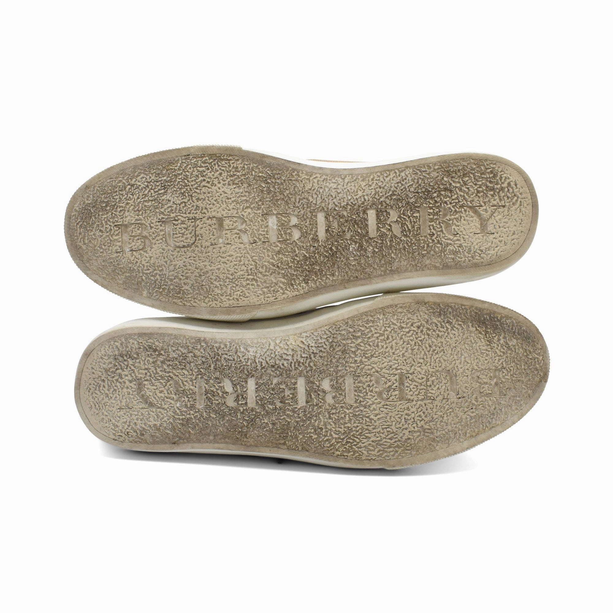 Burberry High-Top Sneakers - Men's 41 8053 Leather Platform Casual Shoes