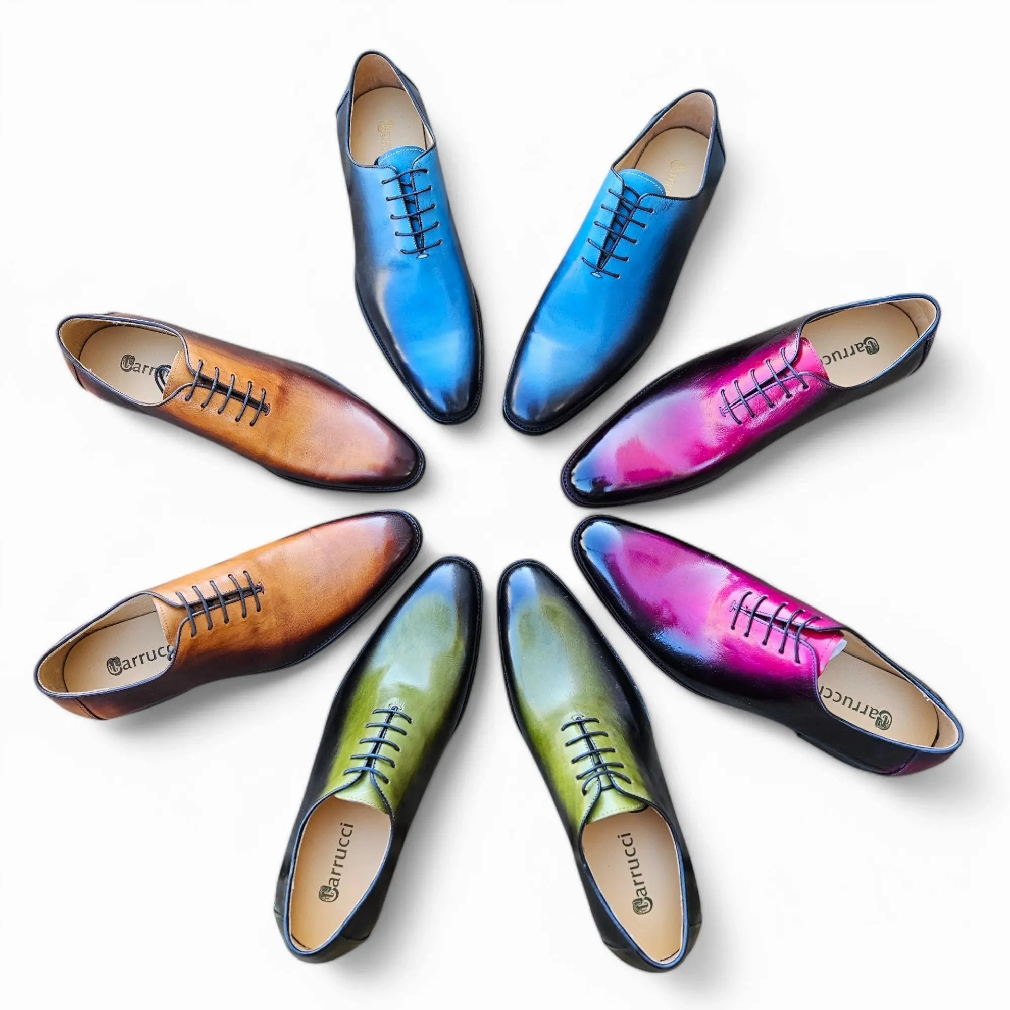 Bass Saddle Oxfords Burnished Two Tone Wholecut Oxford