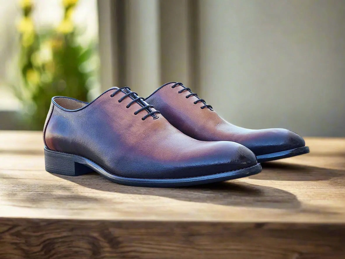 Burnished Two Tone Wholecut Oxford Matt Bernson Oxfords