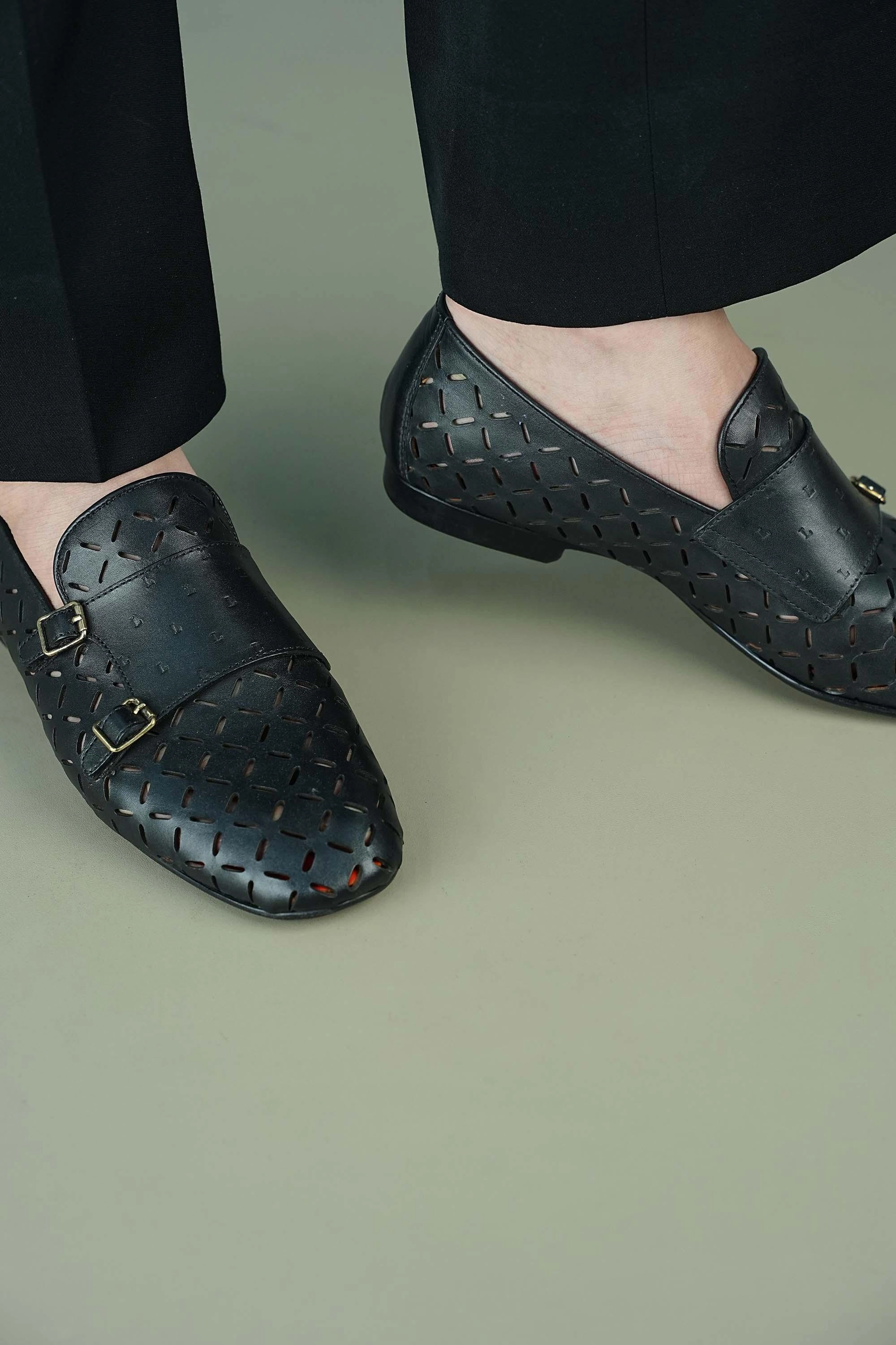 Brogues Wedge Sole LOGO 1009 BKA