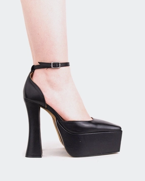 Indica Ii Tech Strap Bex Mary Jane Shoes Cabaret Black Leather/Cuir Noir