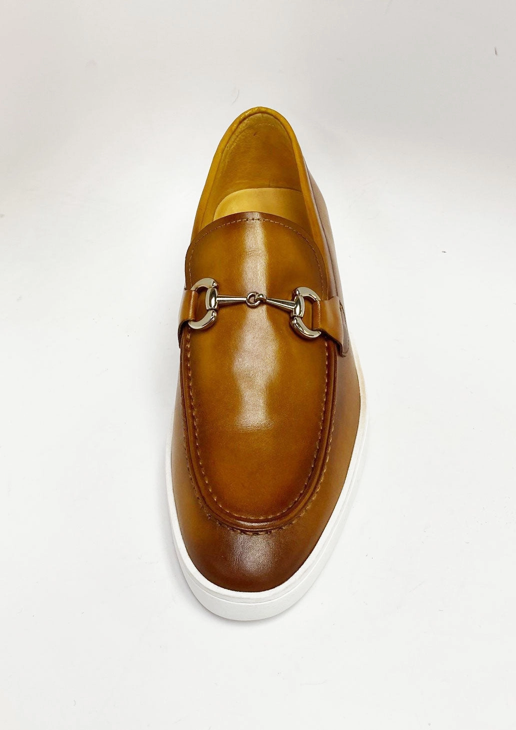 Shearling Slip Ons Calfskin Slip-On Horsebit Loafer Cognac