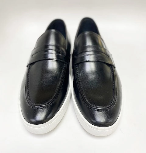 Calfskin Slip On Loafer Black Slip On Gym