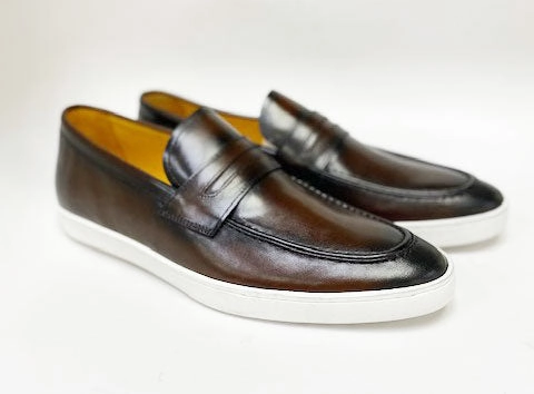 Calfskin Slip On Loafer Chestnut Best Work Slip On Boots