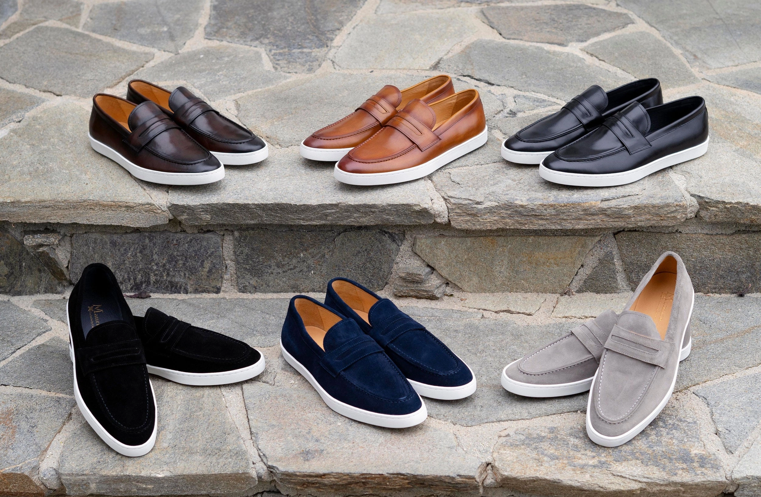 Calfskin Slip On Loafer Chestnut White Slip On Loafers