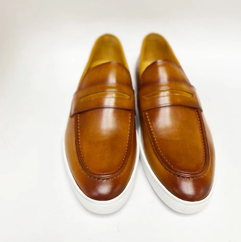 Slip-on Casual Shoes Calfskin Slip On Loafer Cognac