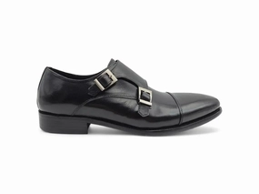 Cap Toe Double Monk Strap Shoe Brogues With Shorts