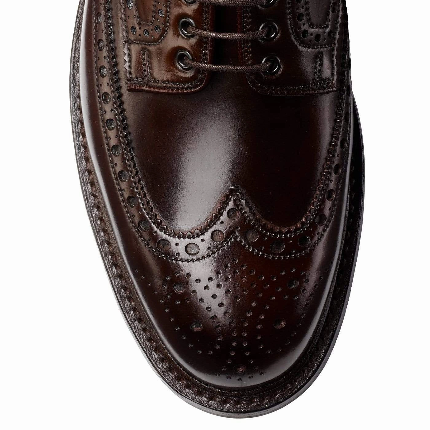 Cardigan 4 Dark Brown Cordovan Heeled Derby Shoes
