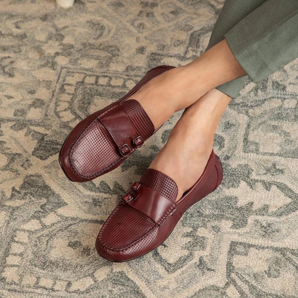 The Yosa Tan Men's Double Monk Shoes Tresmode Brogues Meaning In Hindi