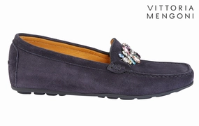 Vm Quartz Navy Wide Loafers