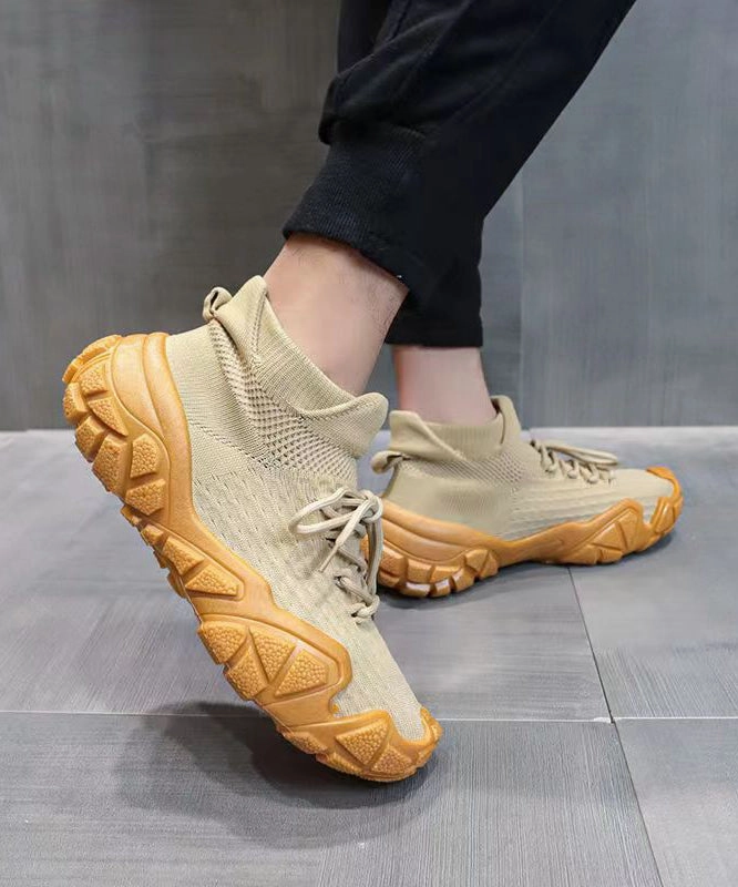 Casual Versatile Black Lace Up Platform Flat Shoes JJ035 Durable Mary Jane Shoes