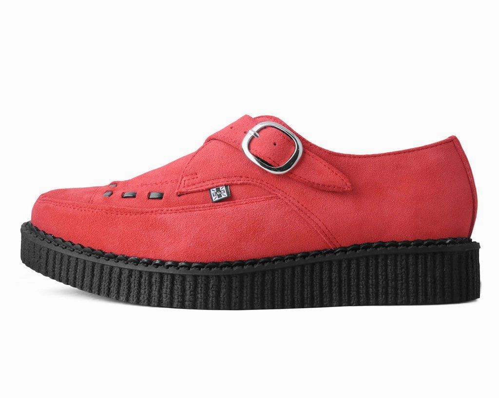 Ebay Brogue Shoes Red Suede Pointed Creeper