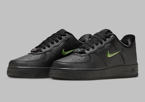 Hightop Basketball Shoes Nike Air Force 1 Low Just Do It Black