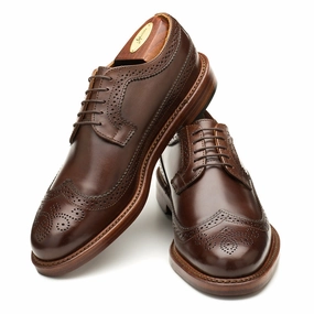 Chandler Longwing - Dark Brown Calf Shoes Lace Up