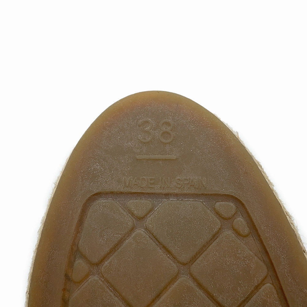 Best Walking Shoes For Casual CHANEL CC Logo espadrilles Gray/BlackG39028 Canvas Leather Size 38C